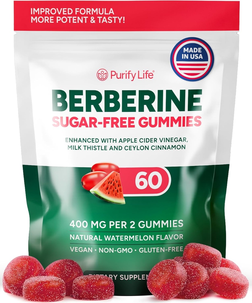 Keto Berberine Kompleksi Gummies (Sugar-Free) w Ceylon Cinnamon, Süt Butle, ACV [AMPK Metabolic Activator] Metabolism için Berberine Supplement, Gut Health, Fasting, Natural Energy - 3rd Parti Test Edildi