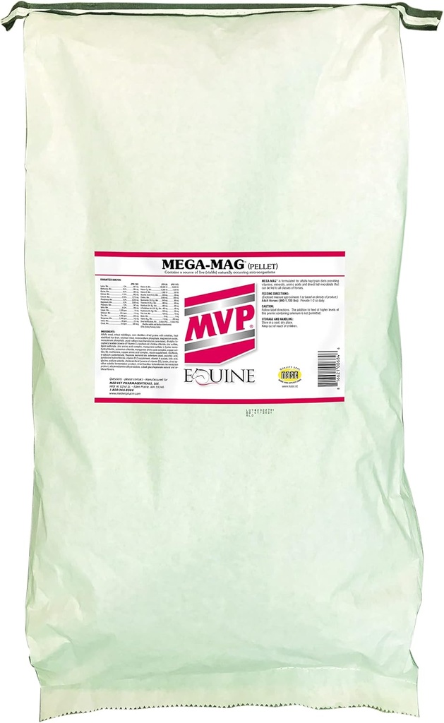 Mega-Mag (50 lb Bag) Alfalfa Hay Diyetleri için Çok Vitamin/Mineral Tamamlandı