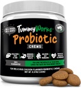 TummyWorks Probiyotik 120 Yumuşak Chews for Dogs All Ages - Supports Digestive Health, Relieves Diarrhea, Constipation, Good for Itching, Allergies, Yeast Enfeksiyonları. Digestive Enzymes, ABD'de Made