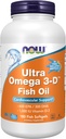 Şimdi Gıdalar Tamamlıyor, Ultra Omega 3DTM, Omega-3 Fish Oil + Vitamin D-3, Cardiovascular Destek*, 180 Softgels