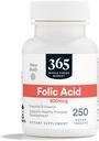 365 από το Whole Foods Market, Folic Acid 800mcg, Vegan, 250 Tablets