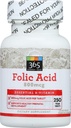 365 από το Whole Foods Market, Folic Acid 800mcg, Vegan, 250 Tablets