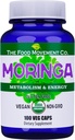 Gıda Hareketi CO. Moringa - sertifikalı Organik Superfood, Whole Body Wellness, Doğal Enerji Desteği, Sağlıklı Metabolism - 100 Vegan Capsules
