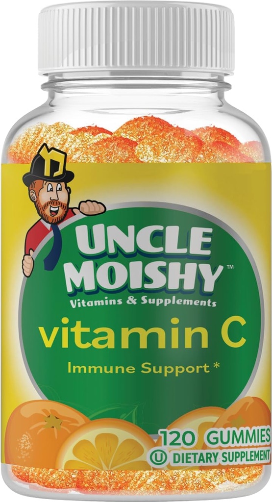 Moishy Vitamin C Amca Echinacea 120 Yummy Orange Flavor Jelly Bears