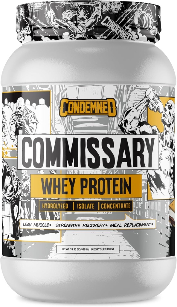 CONDEMNED Labz Commissary Whey protein | Hydrolyzed Isolate & Inter | Low Carb, Low Calorie | Pre or Post Workout Recovery Meal Makyaj | 27 Hizmet (S'Mores)
