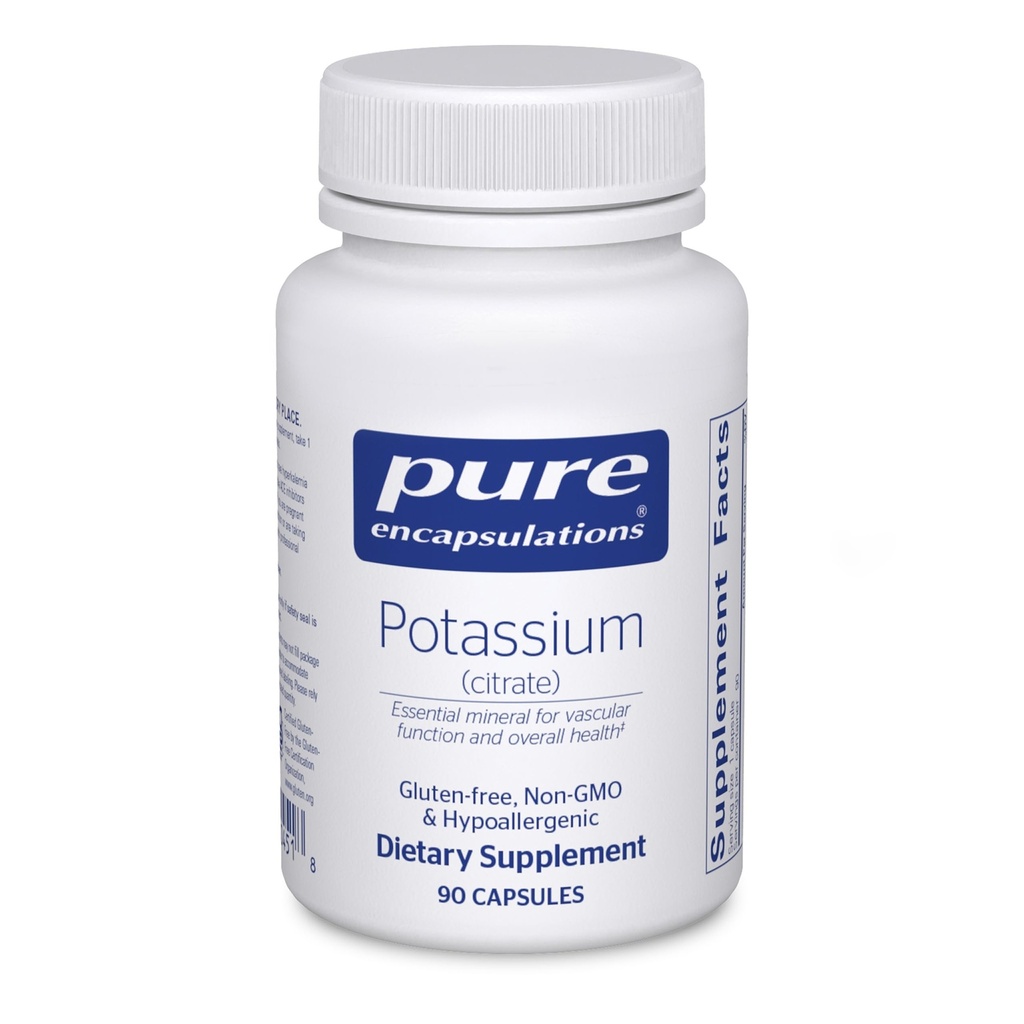 Saf Encapsulations P properties (Citrate) - Essential Electrolyte Supplement to Support Nerve & Muscle Function, Adrenals, Hormonlar, Kalp Sağlığı ve Enerji * - Pyum Citrate Capsule - 90 Capsules