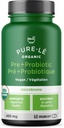 USDA Organik Prebiyotik + Probiyotik 60 Organikaps - Vegan sertifikalı Organik Kosher Tamam Günlük Digestive Desteği. All Natural - Ultra Premium Digestive Dietary Supplement.