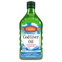 Carlson - Cod Liver Oil, 1100 mg Omega-3s, Wild-Caught Norveç Arctic Cod-Liver Oil, Sustainally Sourced Nordic Fish Oil Liquid, Unflavored, 500 ml (16.9 Fl Oz)