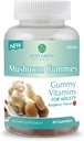 Best Earth Naturals Mushroom Gummy Vitamins συμπλήρωμα για την ενέργεια και την καθαρότητα - ανοσοποιητική υποστήριξη Gummies w/Lion's Mane, Reishi, Cordyceps & More - 30 Gummies (30-Day Supply)
