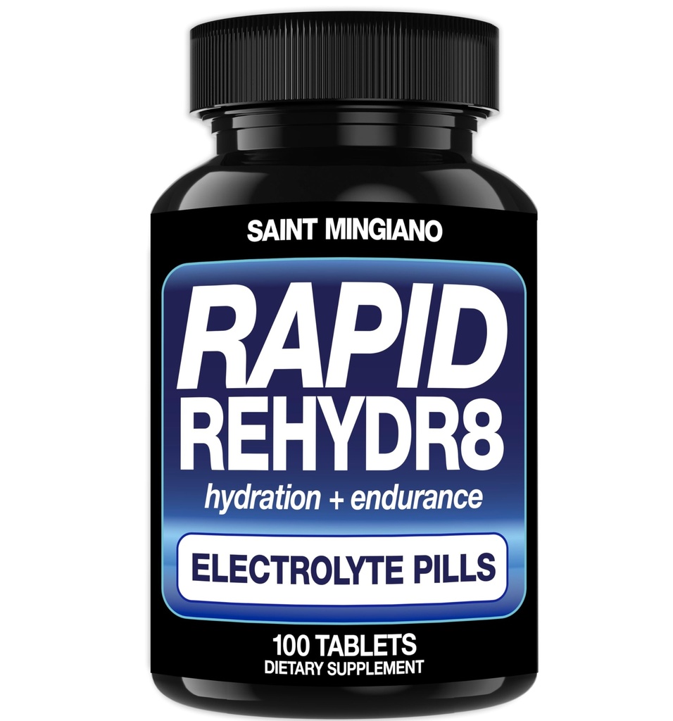 Hızlı Rehydr8 Electrolyte Tabletler 100 Capsules – Cramping ve Desteklerin Kas Endurance ve Recovery Önlenmesinde Hydration Pills Aid - 100 Easy to Swallow Capsules