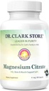 Dr. Clark Store Magnesium Citrate – 91mg, 100 Capsules, Supports Energy Production, Enzyme Function & Nervous System Health