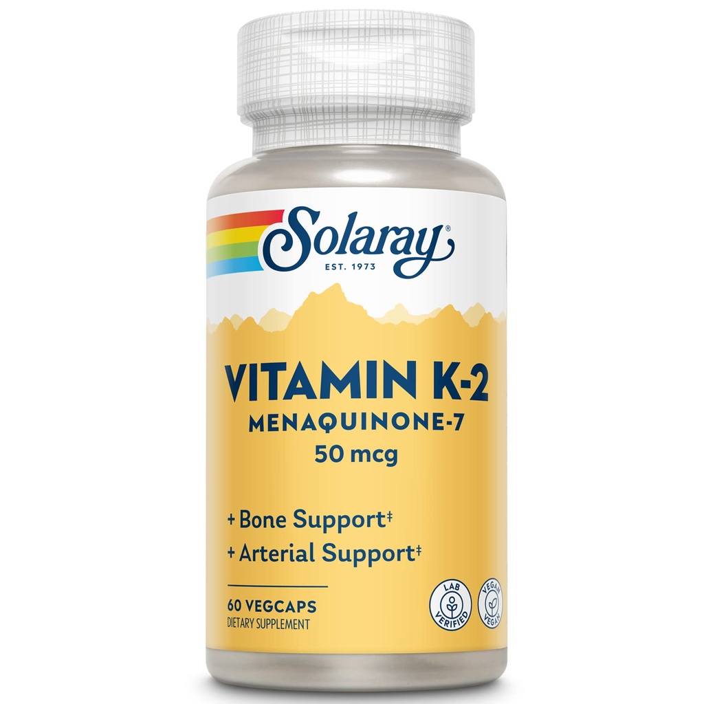 SOLARAY K-2 Mk-7 50 Mcg VCapsules | 60 Kont