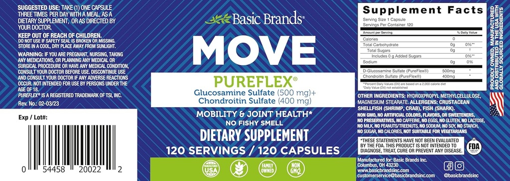 Temel Brands Glucosamine Chondroitin 120CT