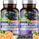 2 Pack N1N Premium 10 1 Immune Support Supplement [10 Potent Malzemeler] Elderberry, C, çinko, Echinacea, Turmeric Curcumin, Tur ve Probiyotikler Yetişkinler için, 120 Veg Caps