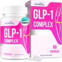 GLP-1 συμπλήρωμα για γυναίκες και άνδρες, GLP1 συμπληρώματα για γυναίκες GLP-One προβιοτικά με Akkermansia Probiotic, φυσικό GLP1 για ανοσοποιητικό, dibestion, Gut, GLP-1 επίπεδα και γενική υγεία, Vegan - 60 κάψουλες