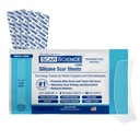 Tıbbi Grade Silikon Scar Sheets - 7" Scars için Reusable Water-Resistant Silikon Bantı - C-Section, Tummy Tuck, Cerrahi Yaralar ve Keloidler - 4-Pack