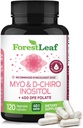 Myo-Inositol & D-Chiro Inositol Supplement for Women's Health | Fertness Supplements Women | Inositol 40:1 Oran Destek Ovarian Fonksiyonl & Sağlıklı Hormon Denge Kadınlar | 2050mg | 120 Toz Caps