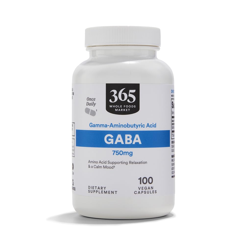 365 από ολόκληρη την αγορά τροφίμων, GABA 750Mg, 100 κάψουλες χορτοφάγων