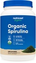 Nutricost Organic Spirulina σε σκόνη 2 LB - καθαρή, πιστοποιημένη βιολογική Spirulina