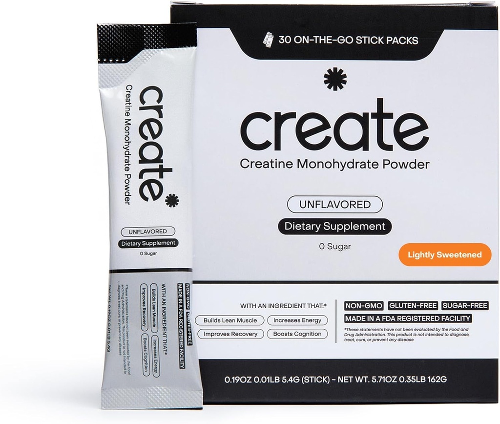 Δημιουργήστε ενιαία Serv Creatine Monohydrate σκόνη – 5g Creapure Creatine 