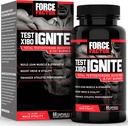 FORCE FACTOR Test X180 Ignite Total Testosterone Booster for Men with Fenugreek Seed and Green Tea Extract to Build Lean Muscle, Boost Energy, and Groot Performance, 60 Count