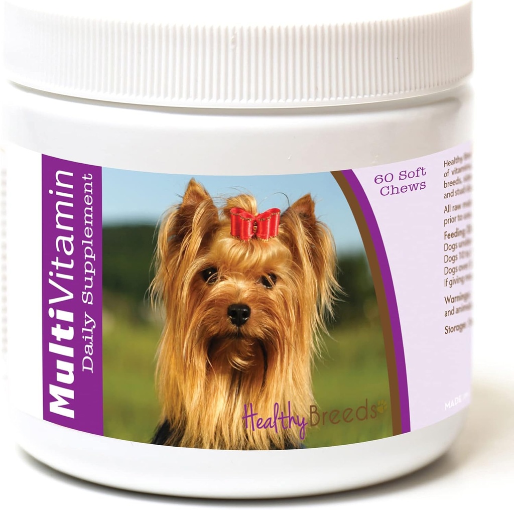 Sağlıklı Breeds Yorkshire Terrier Multi-Vitamin Soft Chews 60 Kont