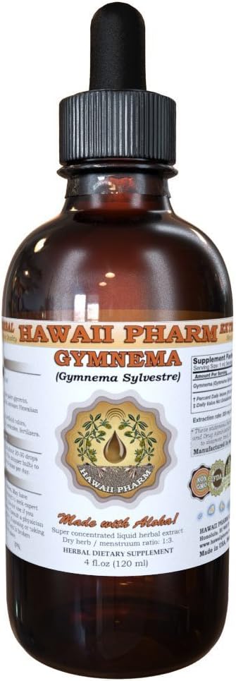 HawaiiPharm Gymnema (Gymnema Sylvestre) Sıvı Ekstraksiyon 4 oz