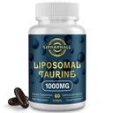 Συμπλήρωμα λιποσωμικής ταυρίνης 1000mg, Αμινοξύ υψηλής απορρόφησης για καρδιά, νεύρο, εγκέφαλο, οπτική (60 Softgels - 1 συσκευασία)