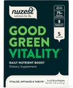 Nuzest Greens Toz İyi Yeşil Yaşam - Vitaminler, Mineraller ve Superfoods - Vegan Multivitamin Supplement 10g (Pack of 5)