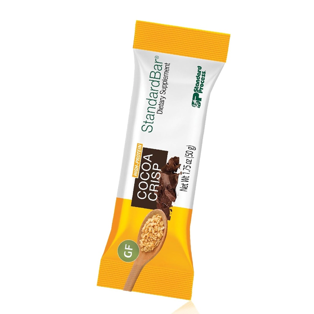 Standart Süreç StandartBar - Günlük Enerji Desteği için Gıda Bar - Carbohidratlar ve proteinle Beslenme Bar - Workout Snack Bar - Cocoa Crisp, 18 Pack