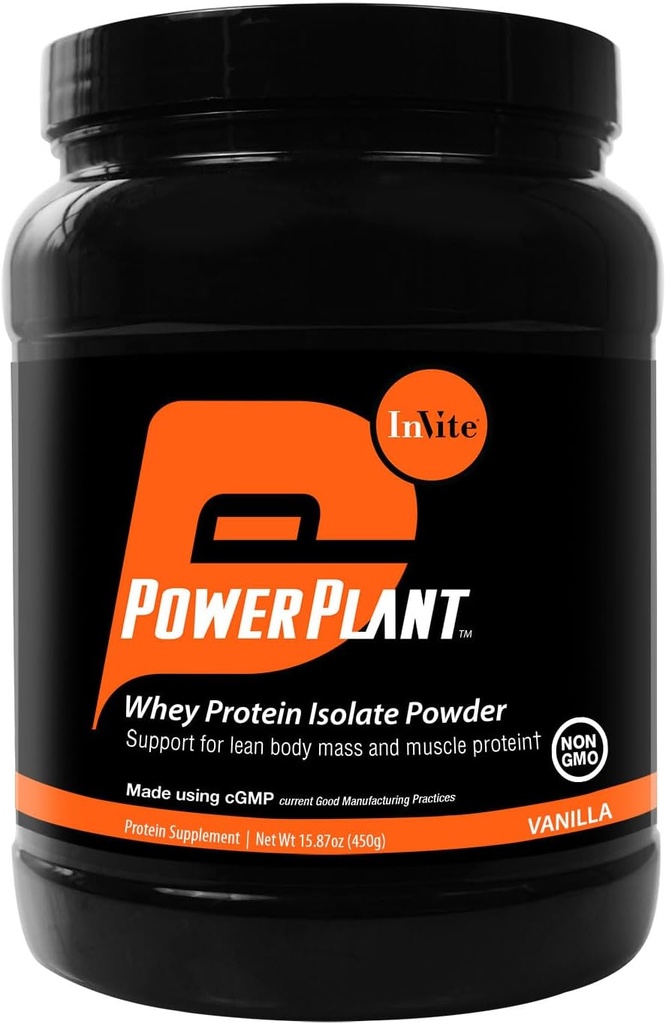 Invite Health Vanilla Whey Protein Toz - Lean Body Mass ve Kas Koruma Desteği - Süt Ürünleri için Hassas Bireyler için Temel Proteinler - 30 Hizmet