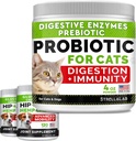 4oz Probiyotiks Toz + 240ct Hemp Glucosamine Ortak Supplement Sche - Relieves Diarrhea + Joint Pain Relief - Digestive Enzymes + Prebiyotiks + Omega 3, Hemp Oil + Chondroitin, MSM - ABD'de Made in USA