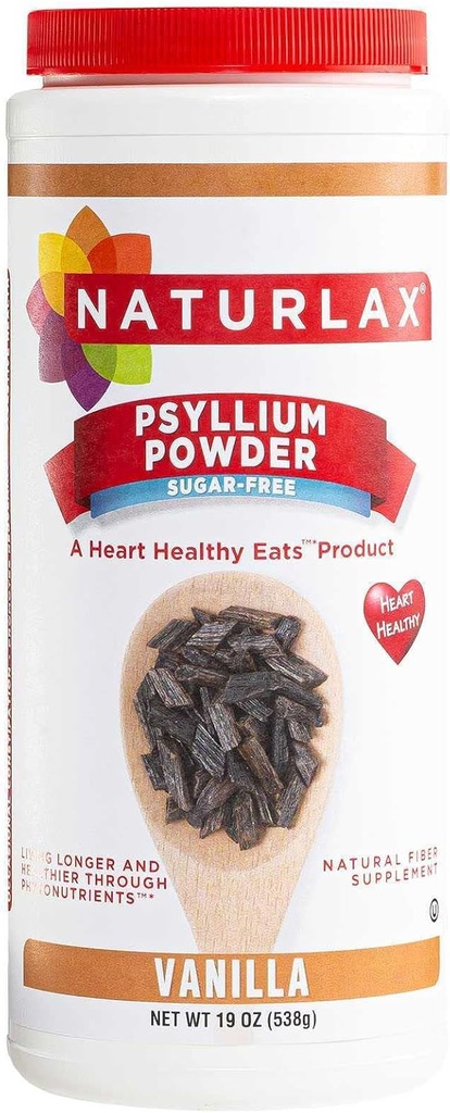 Χωρίς ζάχαρη Psyllium Husk Fiber σκόνη, Vanilla Γεύση 19 oz