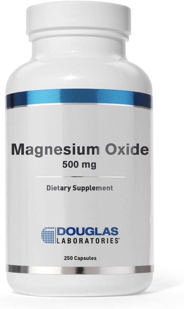 Douglas Laboratories® - Οξείδιο μαγνησίου - Υποστηρίζει τη φυσιολογική λειτουργία της καρδιάς και το σχηματισμό οστών* - 250 κάψουλες