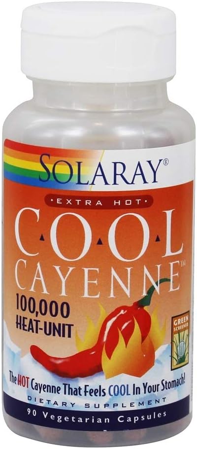 Solaray - Cool Cayenne Extra Hot - 90 κάψουλες