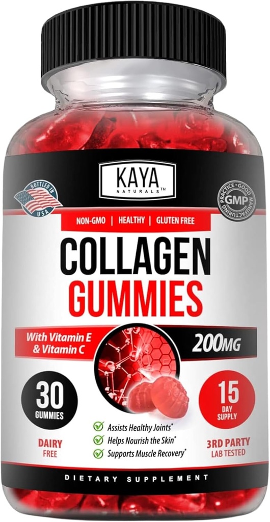 Kaya Naturals Gummies κολλαγόνο για άνδρες και γυναίκες συμπλήρωμα 
