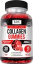Kaya Naturals Collagen Gummies for Men & Women Supplement | Nature Made Gummies - 1000 mg of Hydrolyzed Collagen, C, Selenium & Biotin, Strawberry Flavor - 30 Count