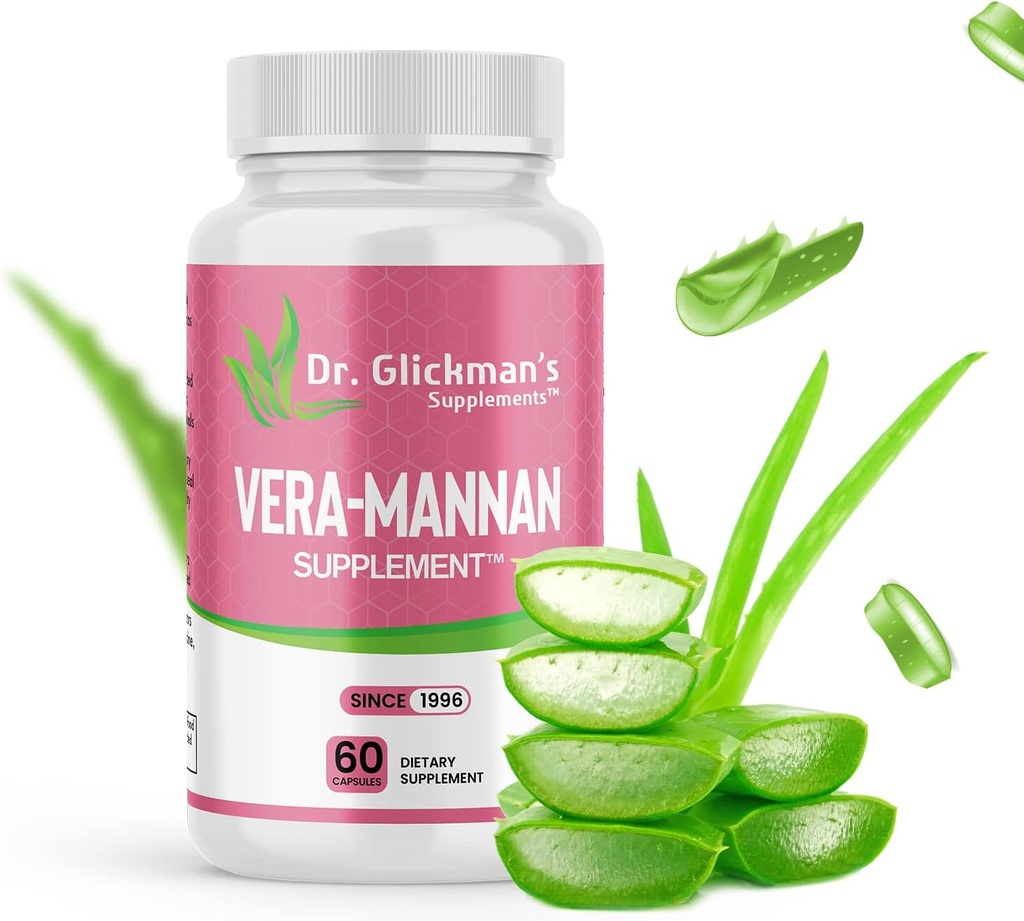 Vera-mannan Aloe Vera Supplement, 1 Şişe, 60 Capsules