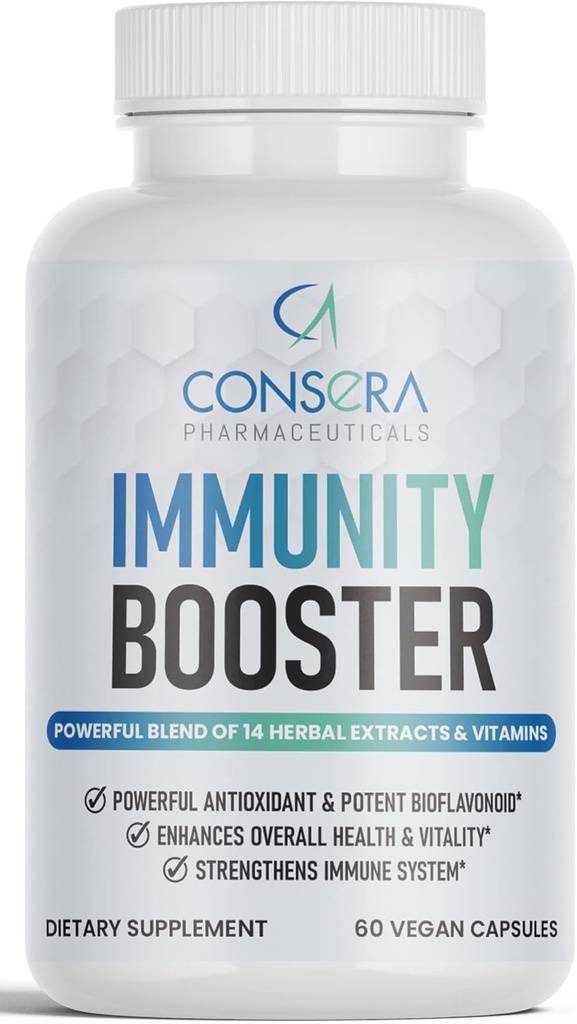 Consera Immunity ATM | Natural Muti-Vitmain with Ashwangandha, Gooseberry,Turmeric, Holy Basil, Papaya, Guduchi, Ajwain, Clove, Ginger, Black Pepper, Fenugreek, Cinnamon, Drumstick, Black Cumin
