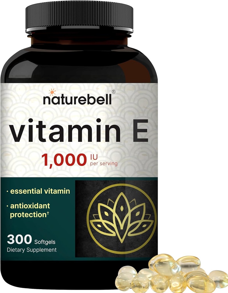 NatureBell Vitamin E Oil Softgels, 1.000 IU ανά υπηρεσία, 300 χάπια 