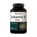 NatureBell Vitamin E Oil Softgels, 1000 IU Per Servisi, 300 Pills | Essential Antioksi Supplements, Easy Absorbed Form – Supports Skin, Heart, & Immune Health – Non-GMOMO