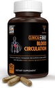 Klinik Daily Blood Circulation Supplement. Amachers Broom, Horse Chestnut, Cayenne, L-Arginine, Diosmin. Herbal Varicose Vein Tedavisi. Zavallı Circulation and Vein Support. 90 Capsules
