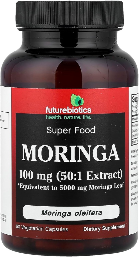 Futurebiyotikler Moringa 5000 mg, 60 Vegetarian Capsules