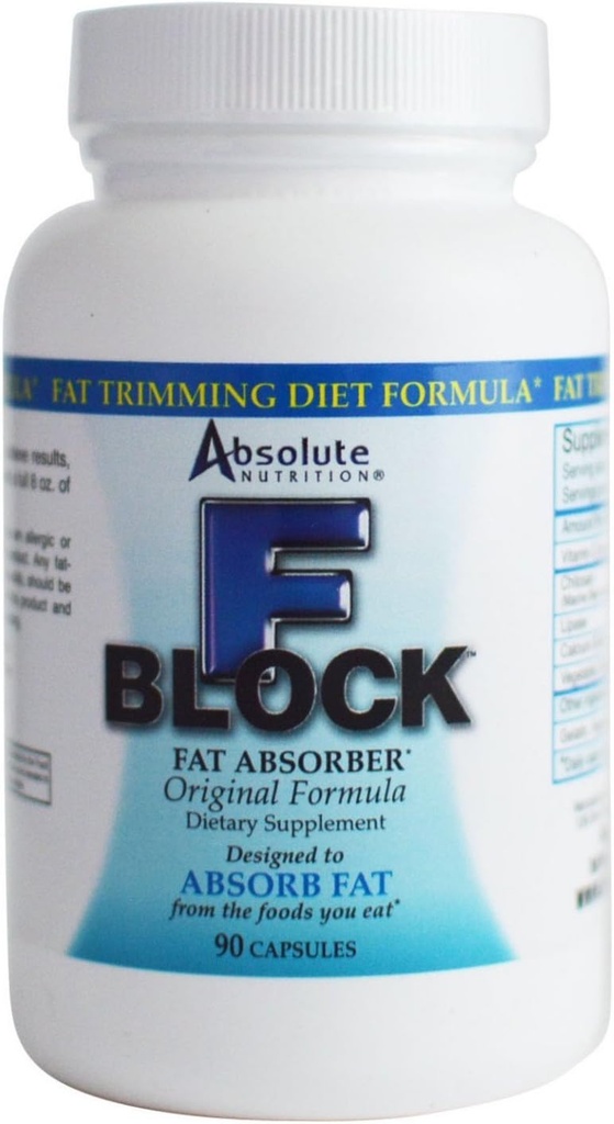 Απόλυτη διατροφή FBlock Xtra Fat Απορροφητήρας, Φόρμουλα Διατροφής, 90 κάψουλες