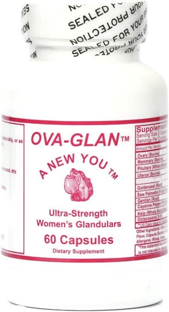 SOR, Inc. OVA-Glan Feminizing Capsules for Crossdressing Men and Trans- Women 60 Count