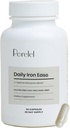 Perelel καθημερινή Iron Ease, 15MG συμπληρώματα σιδήρου με μαγνήσιο, βιταμίνη C, & βιταμίνη B12 για θρεπτικά συστατικά & ενεργειακή υποστήριξη, κάψουλες για γυναίκες και άνδρες, σόγια, γαλακτοκομικά και χωρίς γλουτένη, μη GMO, 30 χάπια