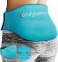 Geri Ağrı Yardımı için Komfytemp Buz Paketi, 2 Packs, FSA Eable, Reusable Gel Lower Back Ice Brace for Scia Injuries, Hot Cold Capsule for Lower Lumbar, Waist, Men Women After Surgery Hediye