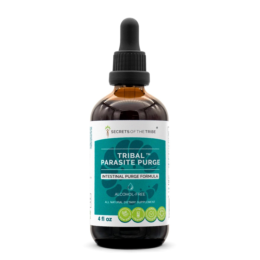 Tribe Tribal Parasitesi Alkol Özgür Tür, Yüksek Lisans Herbal Drops, Tincture Cranberry, Worm, Black Walnut, OSHA, Wormwood, Pumpkin. Intestinal Purge Formula 4 oz