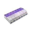 Ezy Do Weekly (7-Day) Daily Pill Case, Medicine Planlayıcı, Vitamin Organizer, 2 Times a Day AM/PM, Small Pop-out Karşılaştırmalar, Arthritis Friendly, Easy to Use, Pearlescent and Lavender Lids,