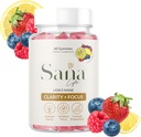 Organic Lion's Mane Mushroom Supplement Gummies - Daily Brain Health Boost for Clarity, Focus & Productivity - Νόστιμο άρωμα λεμονιού - 30 εξυπηρετήσεις